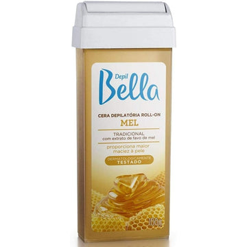 Depil Bella Cera Depilatória Refil Roll-On Chocolate branco 100g