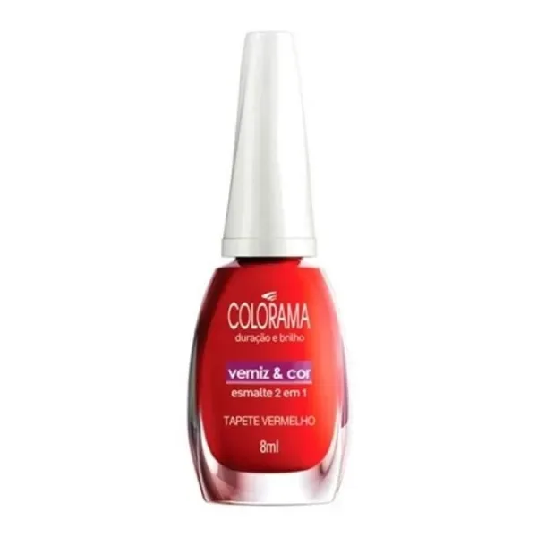 COLORAMA ESM 8ML VERNIZ COR TAPETE VERMELHO