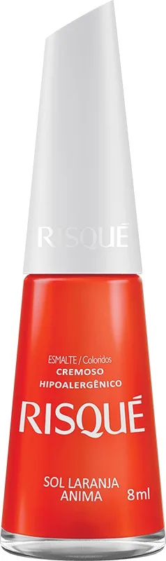 RISQUE ESM COM CREME SOL LARANJA ANIMA 8ML