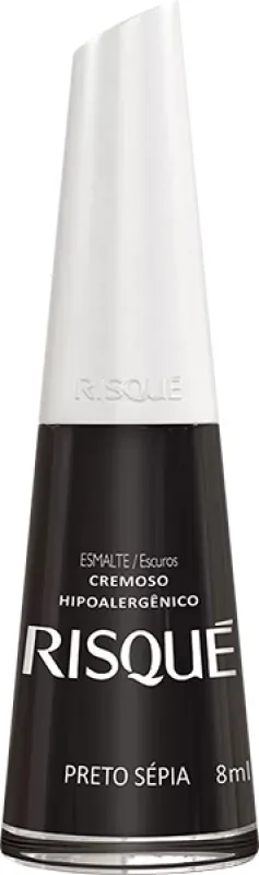 RISQUE ESM 8ML CREMOSO PRETOS SEPIA