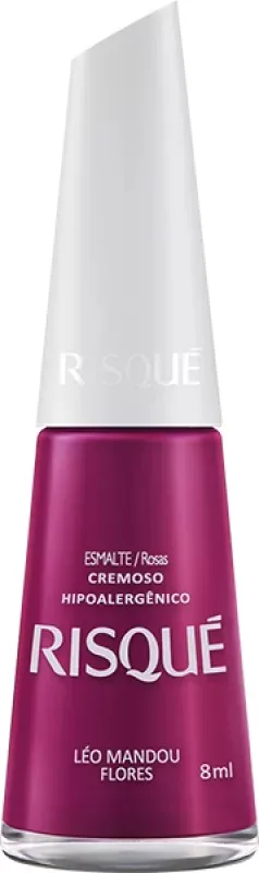 RISQUE ESM 8ML CREMOSO LEO MANDOU FLORES