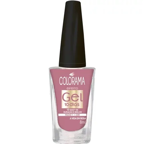 COLORAMA ESM 8ML EFEITO GEL 10 COR VIDA ROSA