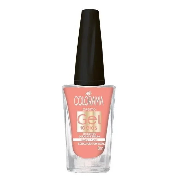 COLORAMA ESM 8ML EFEITO GEL 10 CORAL N T IGUAL