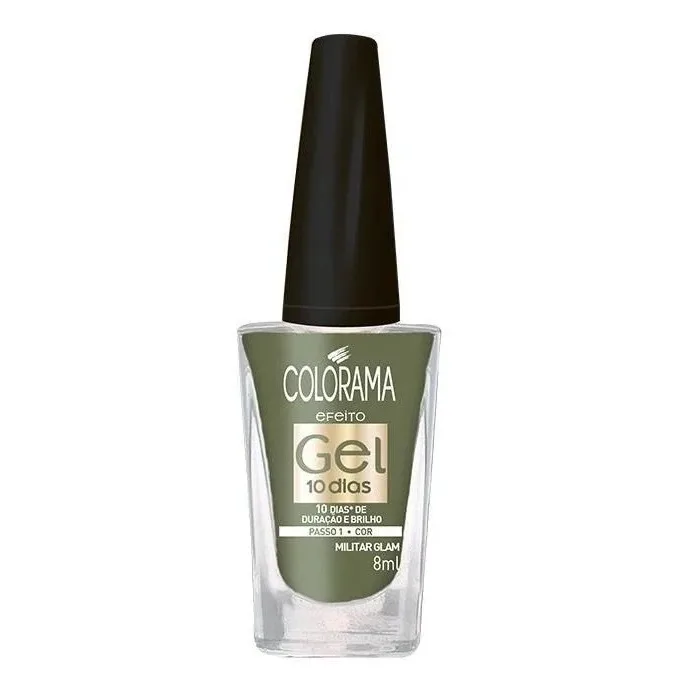 COLORAMA ESM 8ML EFEITO GEL 10 MILITAR GLAM