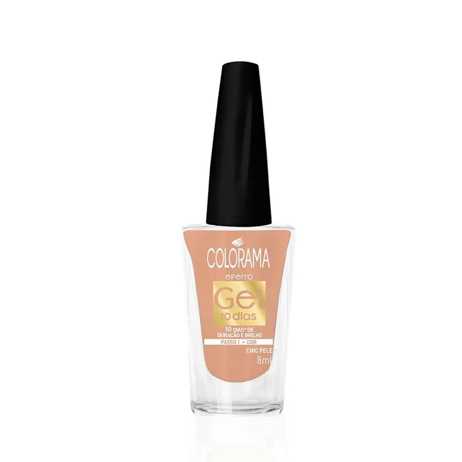 COLORAMA ESM 8ML EFEITO GEL 10 PELE CHIC