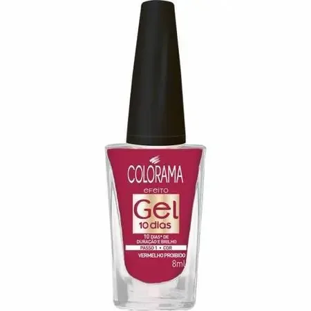 COLORAMA ESM 8ML EFEITO GEL 10 VERM PROIBIDO