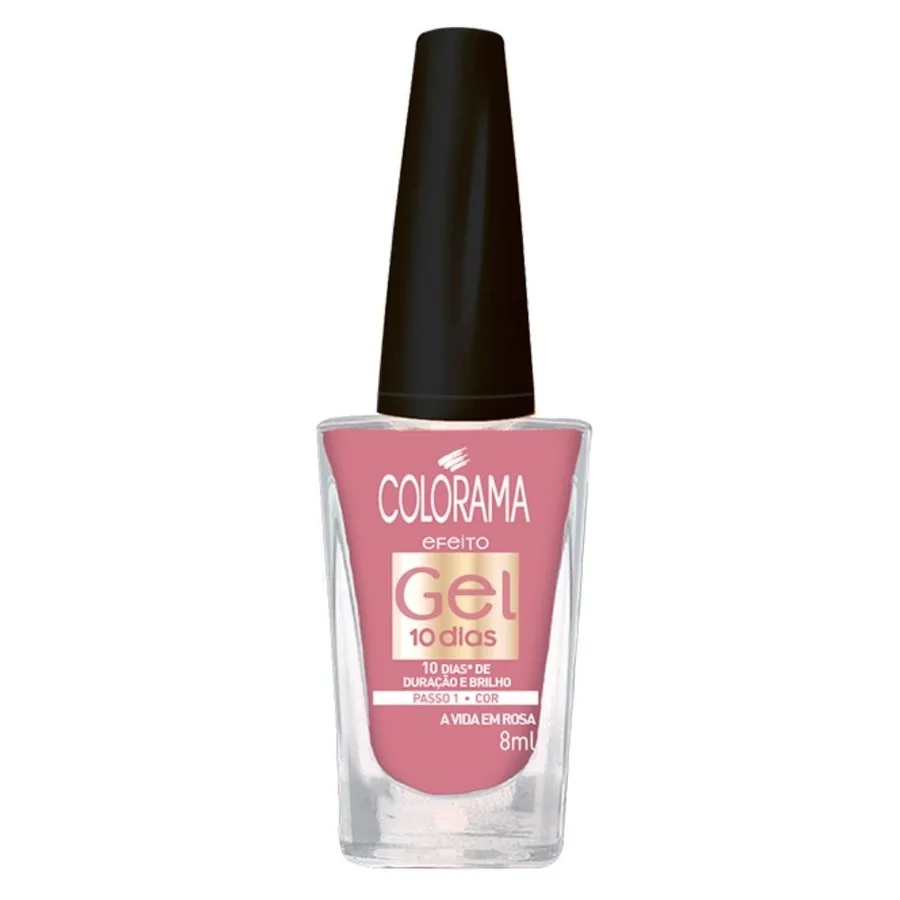 COLORAMA ESM 8ML EFEITO GEL 10 VOU DE ROSA