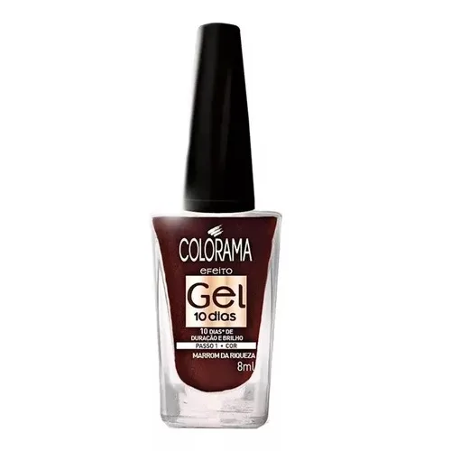 COLORAMA ESM 8ML EFEITO GEL MARROM DA RIQUEZA