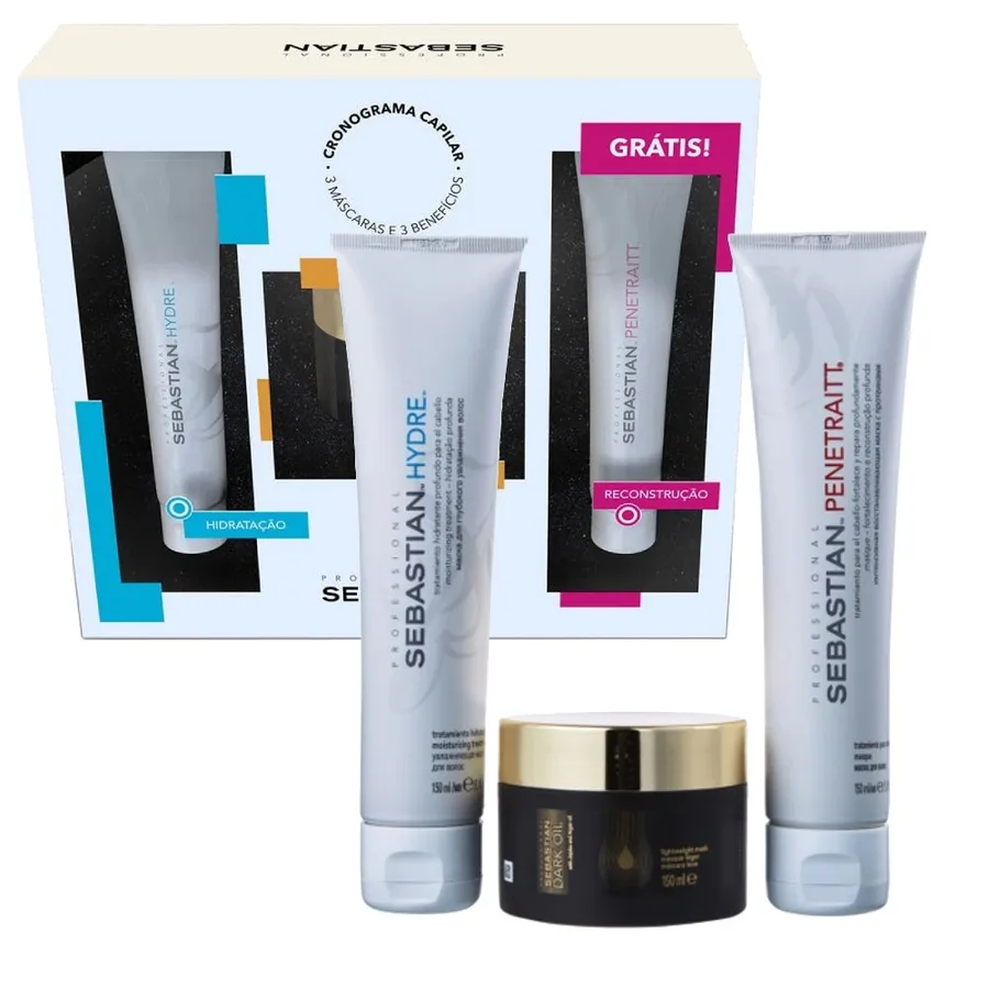 SEBASTIAN KIT PENE CRONOGRAMA MASC150ML+HYD+DRKOIL