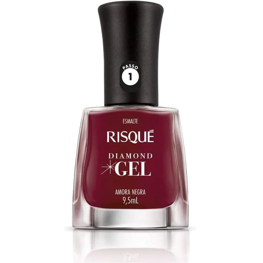 RISQUE ESM 9,5ML DIAMOND AMORA NEGRA