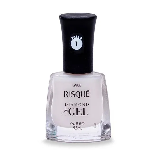 RISQUE ESM 9,5ML DIAMOND CHA BRANCO