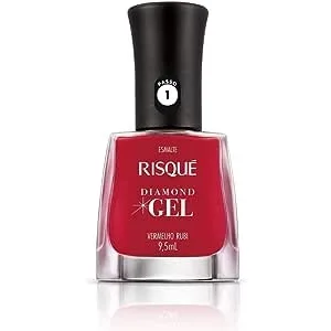 RISQUE ESM 9,5ML DIAMOND VERMELHO RUBI