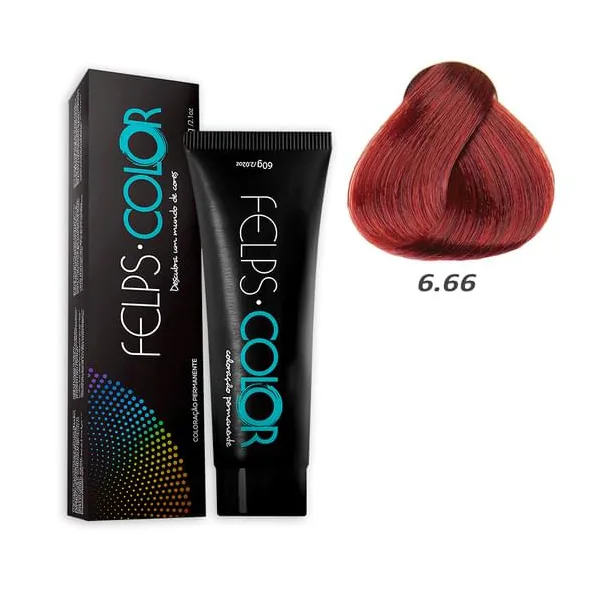 FELPS COLOR 6/66 LOURO ESCURO VERMELHO INTENSO