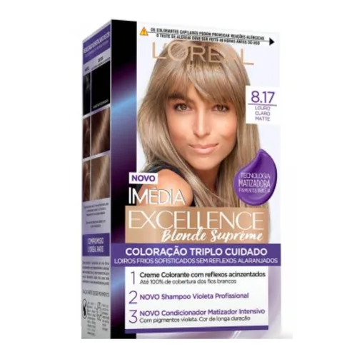 LOREAL COLOR IMEDIA 08.17 LOURO CLARO MATTE