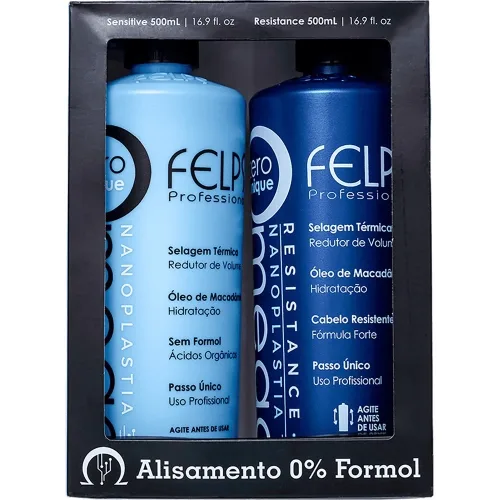 FELPS KIT 500ML OMEGA ZERO UNIQUE RESIST+SENSIT
