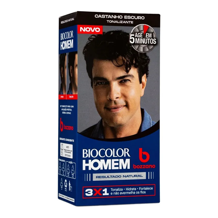 BIOCOLOR COLORACAO 40ML HOMEM CASTANHO ESCURO