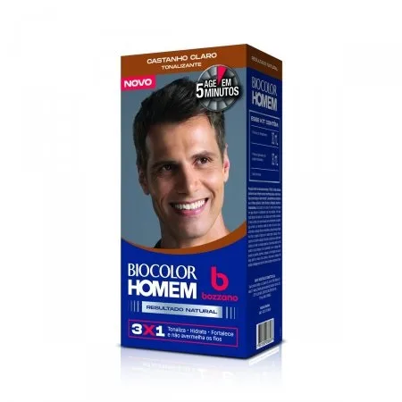 BIOCOLOR COLORACAO 40ML HOMEM CASTANHO CLARO
