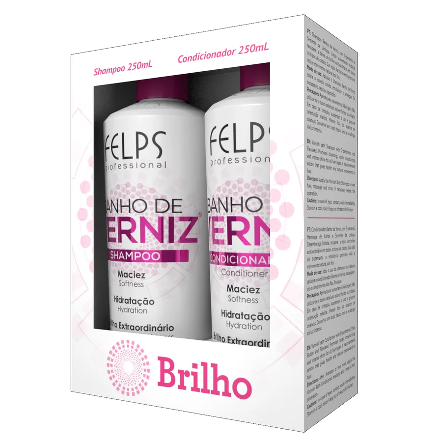 FELPS KIT DUO 250ML HOME CARE BANHO DE VERNIZ