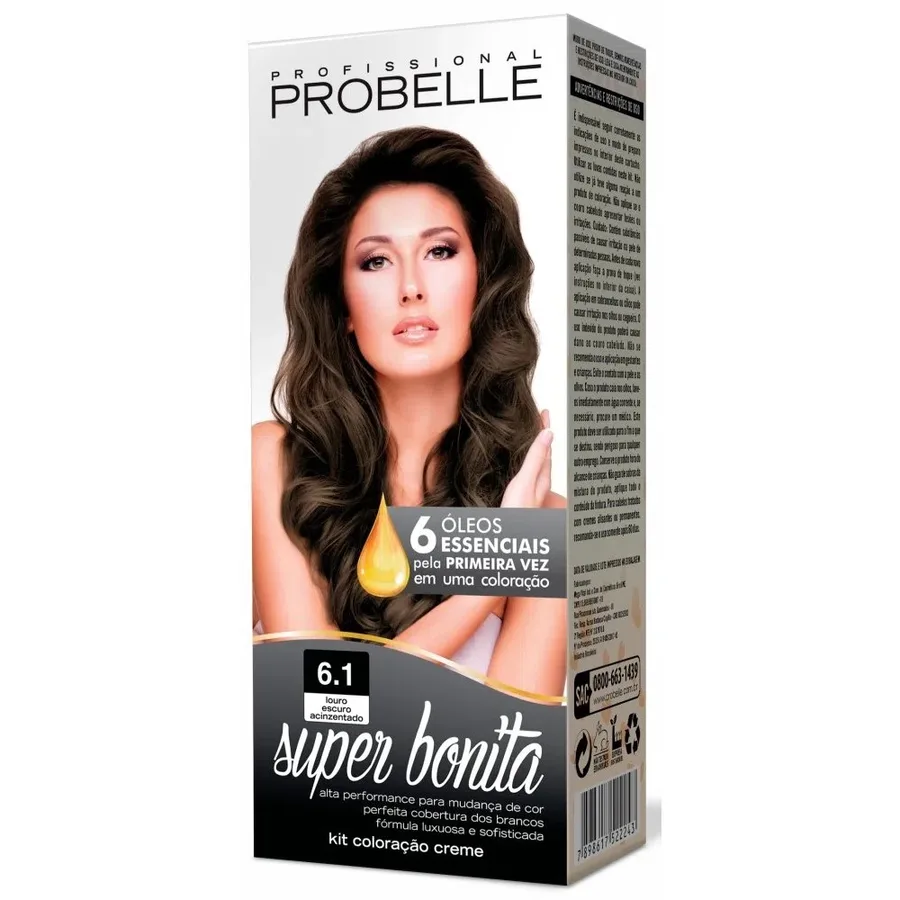 PROBELLE TINT PODEROSA 6.1 LOURO ESCURO ACIZE 50G