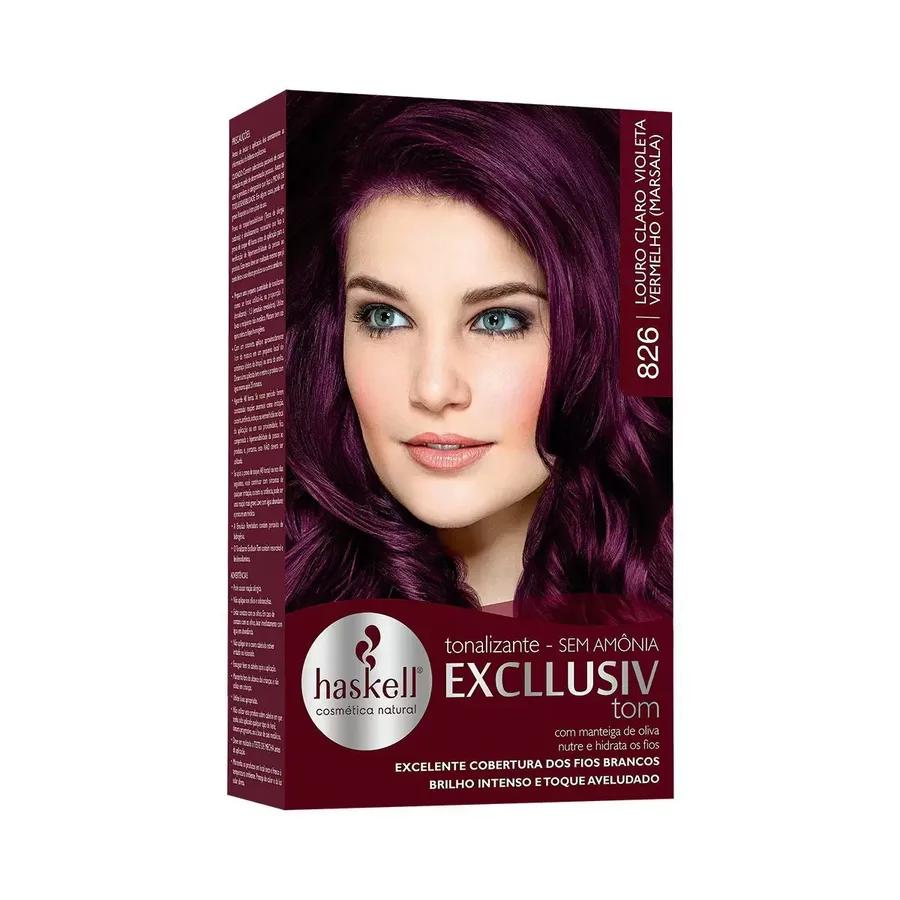 HASKELL TONALIZ 826 LOURO CLARO VIOLETA VERMELHO