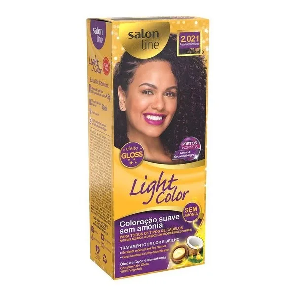 S.LINE KIT LIGHT COLOR PROF 2.021 PRETO VIOLETA