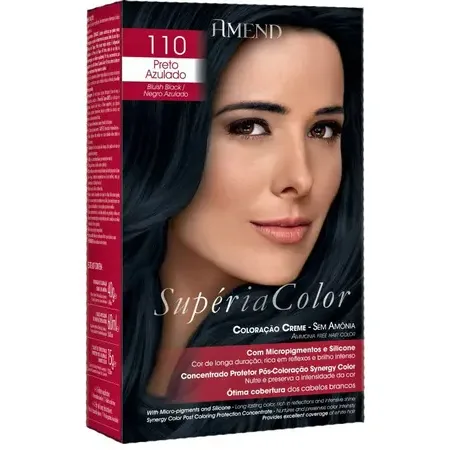 AMEND COLORACAO SUPERIA 110 PRETO AZULADO S/AMONIA