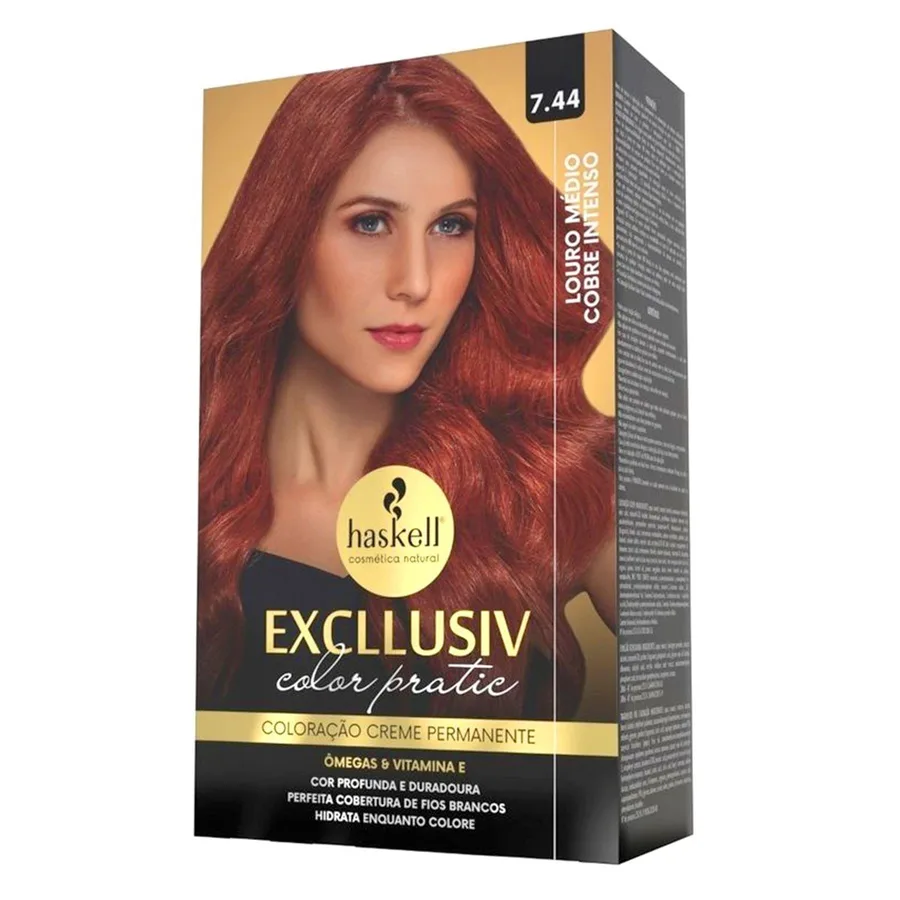 HASKELL COLOR PRATIC 7.44 LOURO MEDIO COBRE INTENS