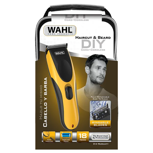 WAHL HAIRCUT E BEARD DIY YELLOW