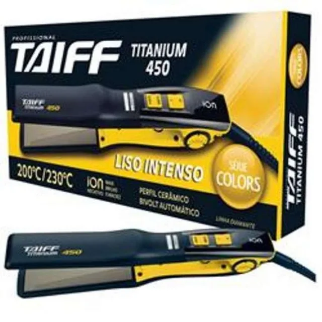 TAIFF PRANCHA TITANIUM 450 BIVOLT COLORS AMARELO