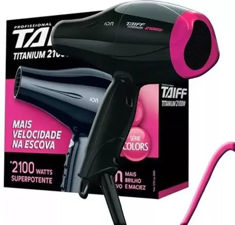 TAIFF SECADOR TITANIUM 2100W C/MALETA PINK 127V
