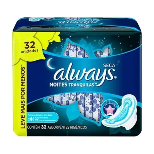 ALWAYS ABS C/ABAS SECA NOTURNO G 32UN