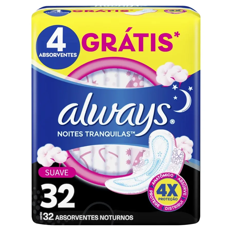 ALWAYS ABS C/ABAS SUAVE NOTURNO G 32UN