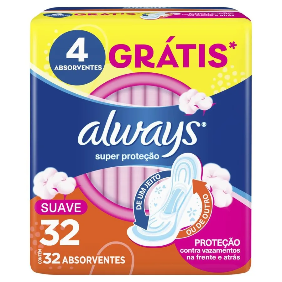 ALWAYS ABS C/ABAS SUAVE 32UN