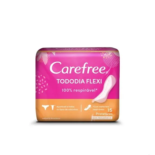 CAREFREE ABSORVENTE 15UN TODO DIA FLEX SEM PERFUME