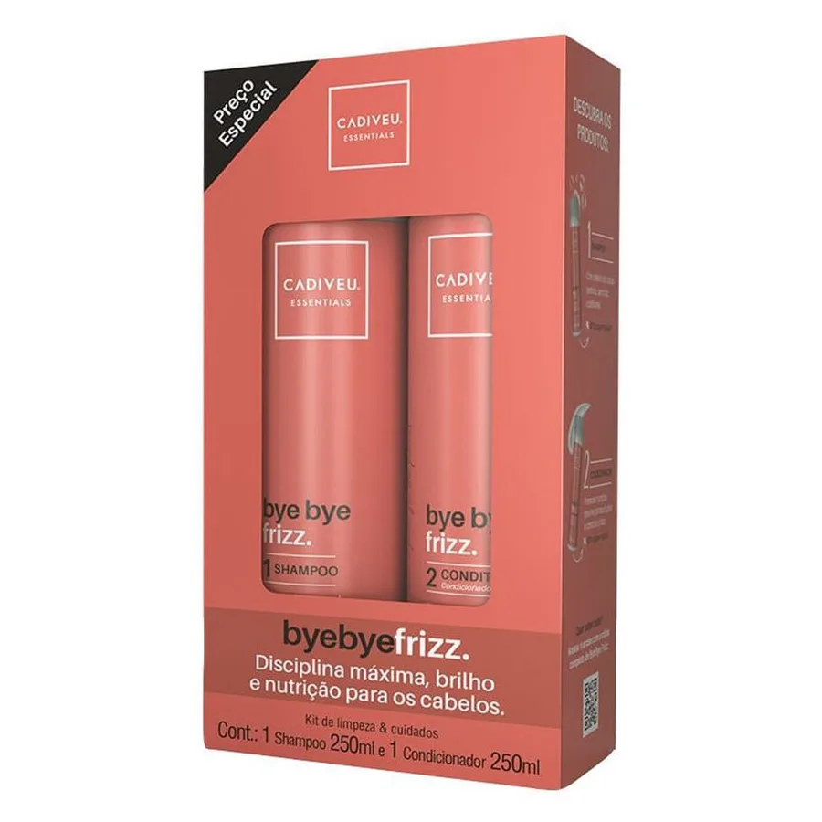 CADIVEU KIT ESSENTIALS LIMPEZA HOMECARE BYEBYEFRIZ