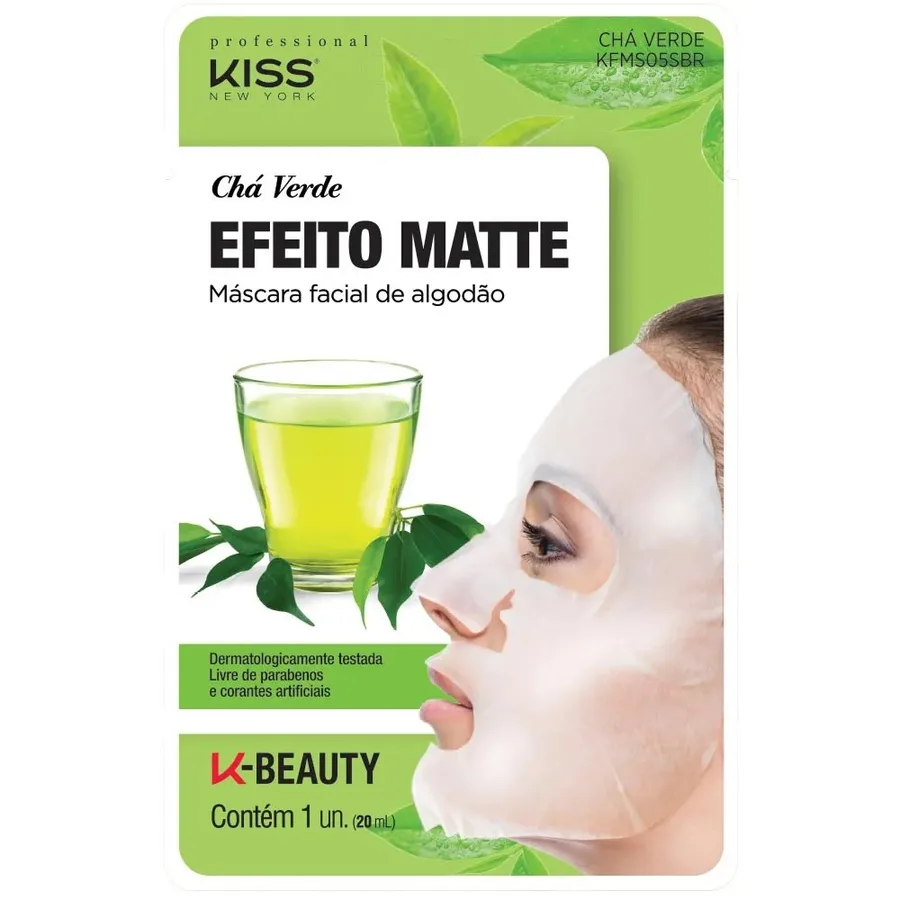 KISS NY RK MASCARA FACIAL CHA VERDE 20ML