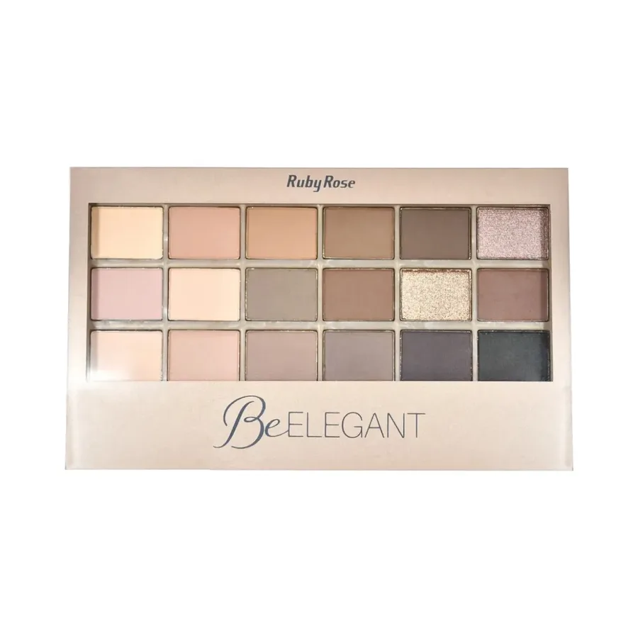 RUBY ROSE PALETA DE SOMBRA 18 COR BE ELEGANT