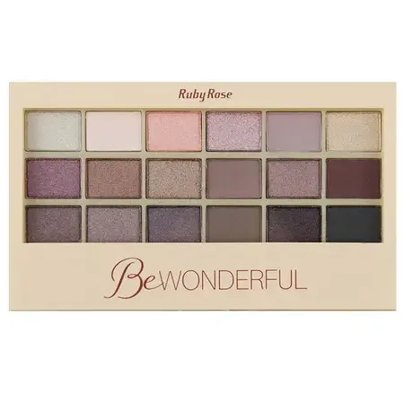 RUBY ROSE PALETA DE SOMBRA 18 COR BE WONDERFUL