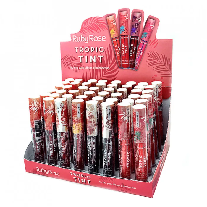 RUBY ROSE TROPIC TINT BOX48 4 CORES HB550