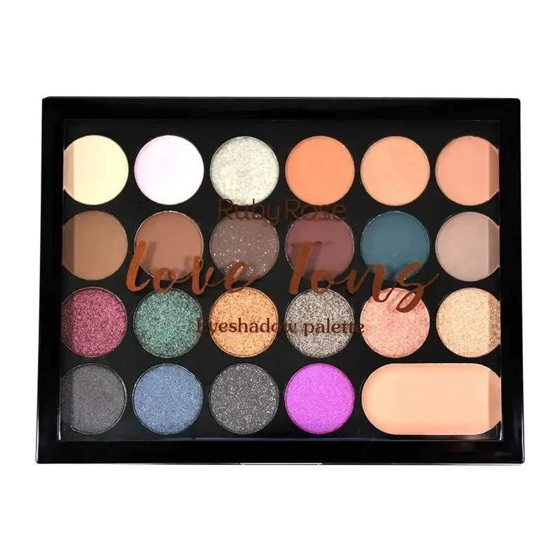 RUBY ROSE PALETA DE SOMBRA 22 COR LOVE TONS HB1002