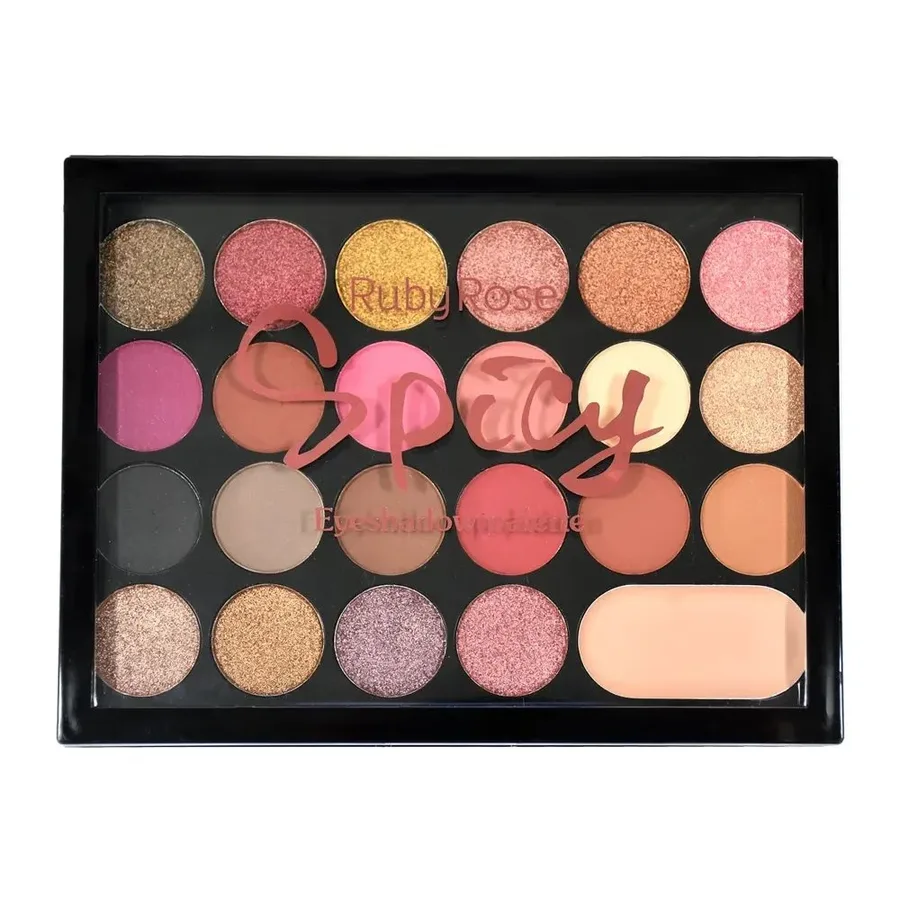 RUBY ROSE PALETA DE SOMBRA 22 COR SPICY HB1001