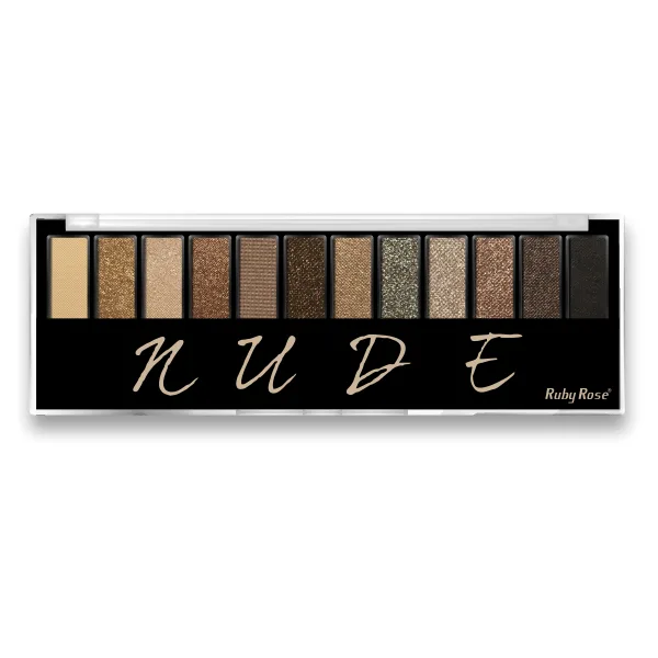 RUBY ROSE PALETA DE SOMBRA 12 COR NUDE