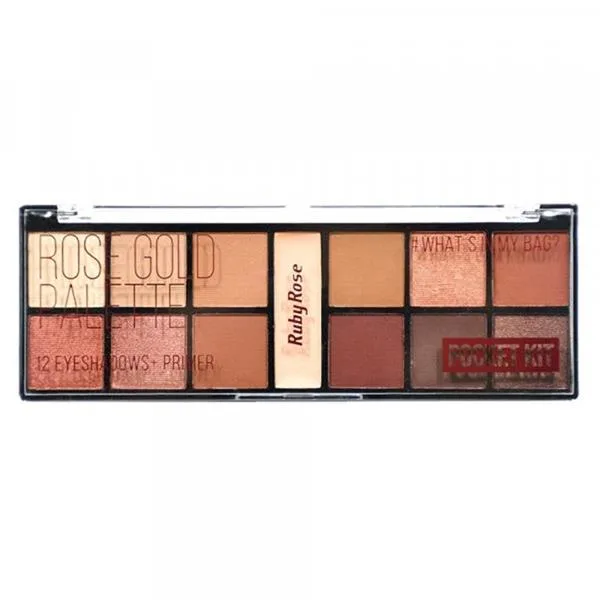 RUBY ROSE PALETA DE SOMBRA 12 COR ROSE GOLD