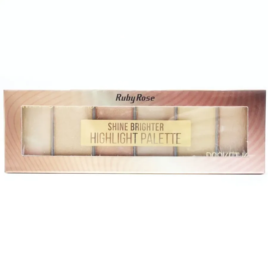 RUBY ROSE PALETA ILUMINADOR 6 COR INFALLE