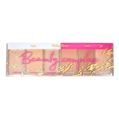 RUBY ROSE PALETA CORRETIVO 6 COR BEAUTY COMPLEX