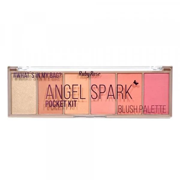 RUBY ROSE BLUSH 6 CORES ANGEL SPARK