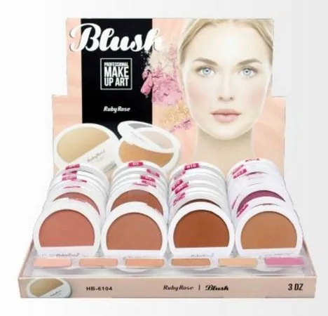 RUBY ROSE BLUSH BOX C/36UN 6 CORES HB6104