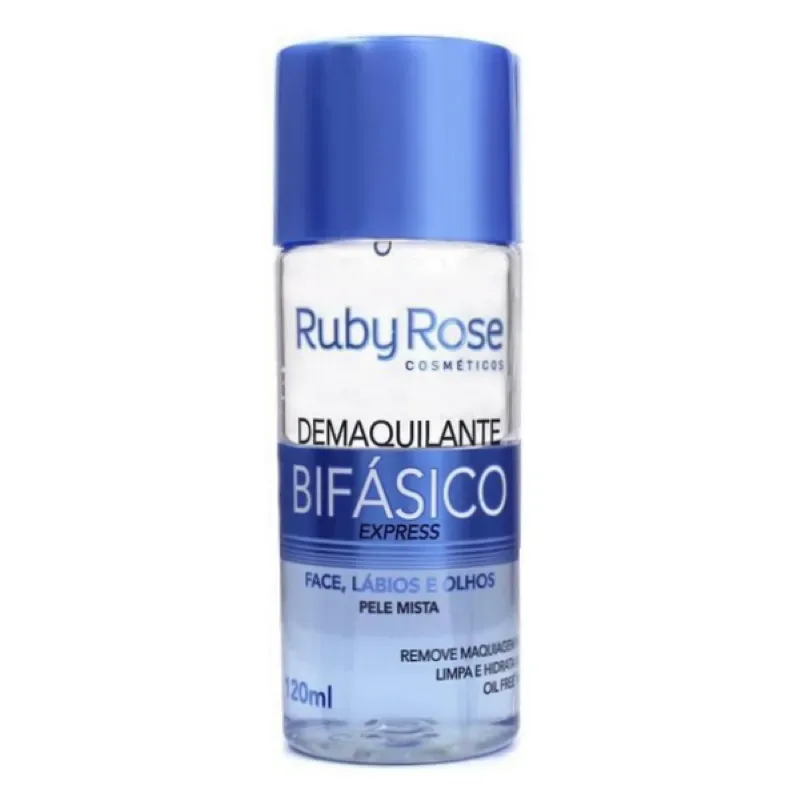 RUBY ROSE DEMAQUILANTE 120ML BIFASICO PELE MISTA