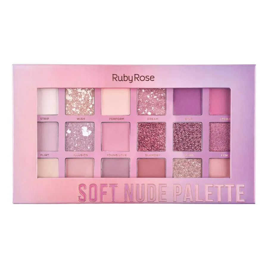RUBY ROSE PALETA SOMBRAS SOFT NUDE HB1045