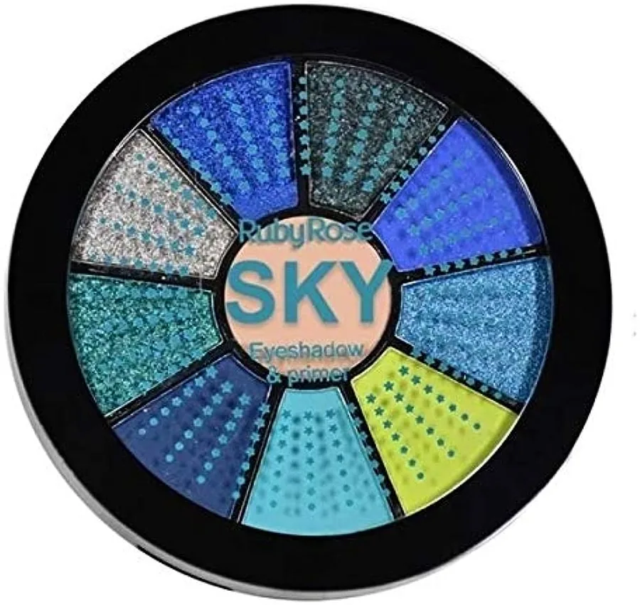 RUBY ROSE PALETA DE SOMBRAS 9 COR NATURAL